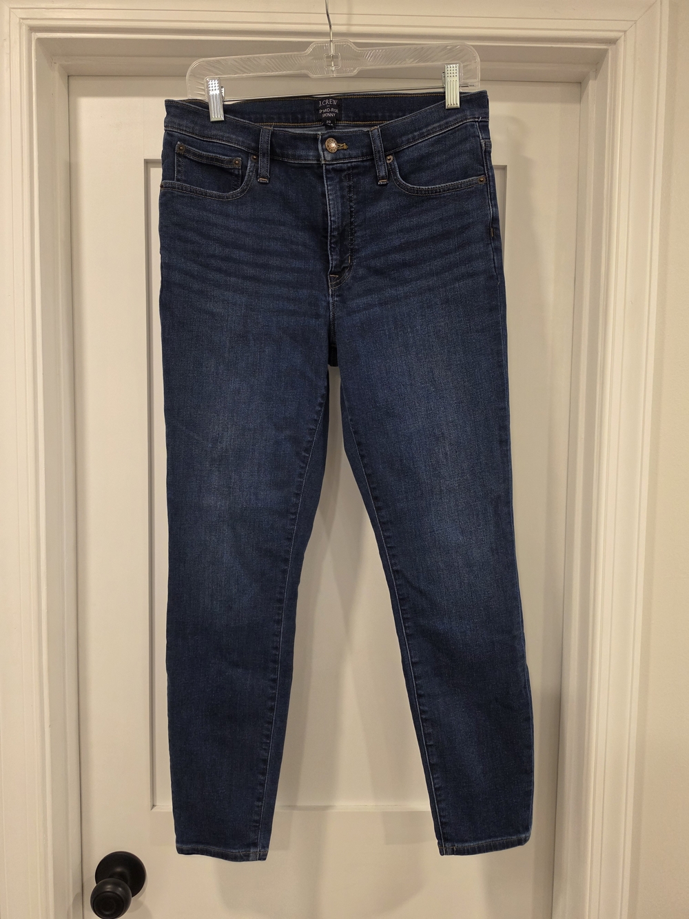 J. Crew Dark Blue Slim High-Rise Skinny Jeans